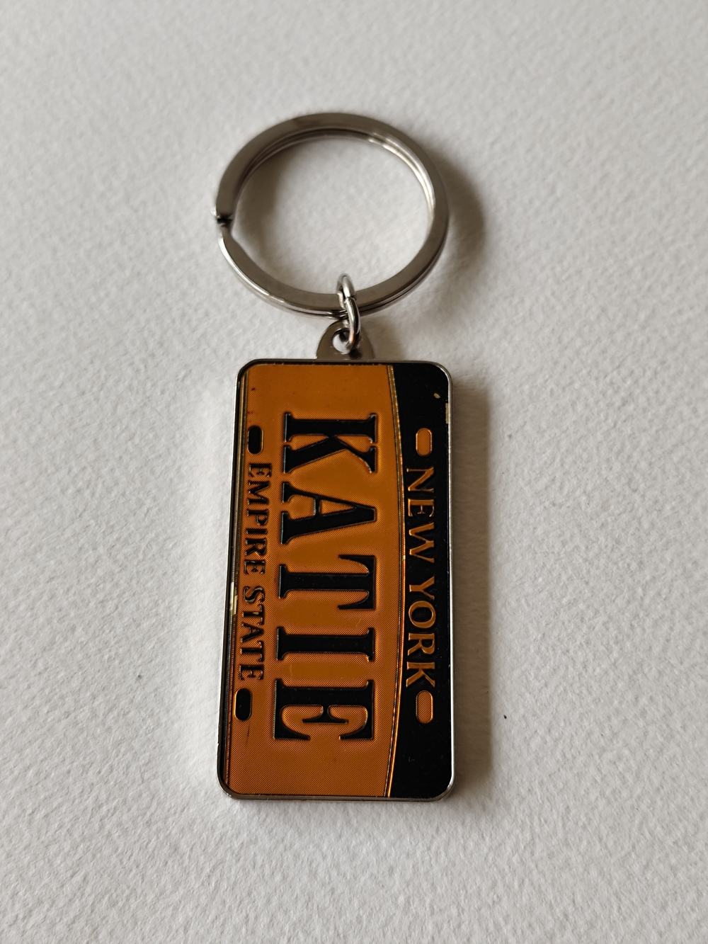 3/$20💗Personalized 'KATIE' New York License Plate Keychain